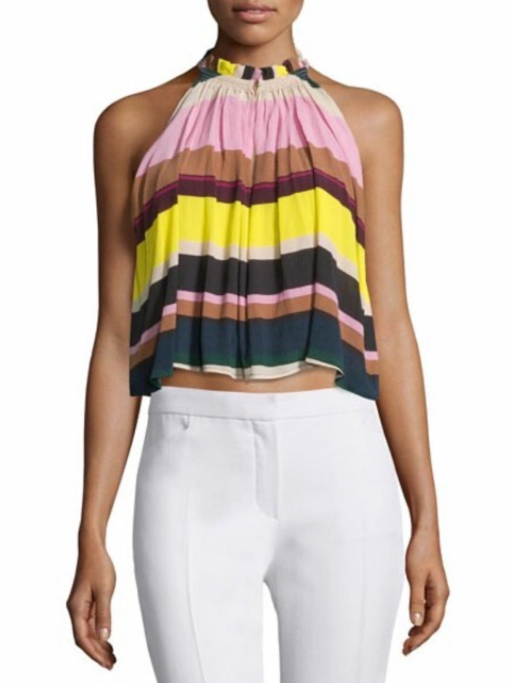Apiece Apart Olivera Striped Halter Camisole